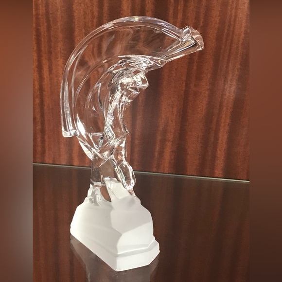 New Clear Glass Figurine “Golf Player”H 10.5” W 6 3/4”.Excellent Condition - Picture 7 of 12